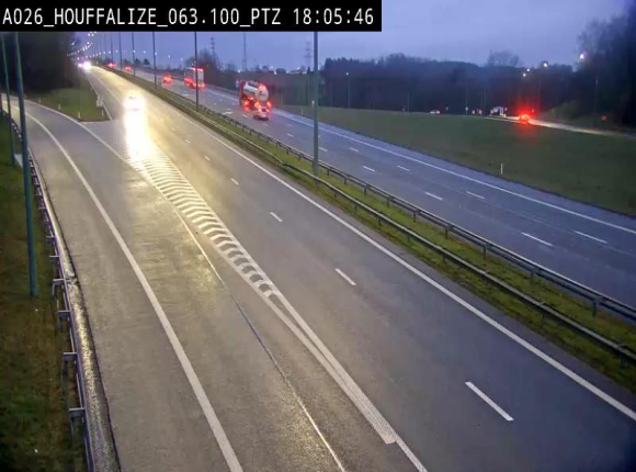 <h2>Caméra autoroute Belgique - Houffalize, E25 direction Liège</h2>