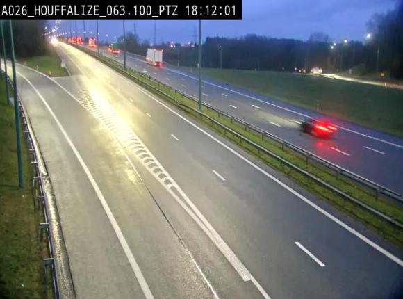 <h2>Caméra autoroute Belgique - Houffalize, E25 direction Liège</h2>