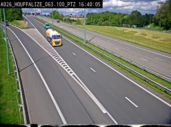 Caméra autoroute Belgique - Houffalize, E25 direction Liège