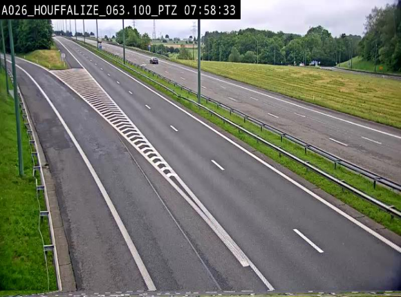 <h2>Caméra autoroute Belgique - Houffalize, E25 direction Liège</h2>