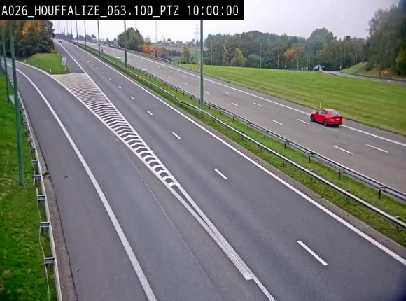 <h2>Caméra autoroute Belgique - Houffalize, E25 direction Liège</h2>