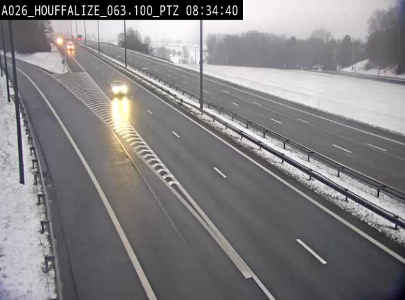 <h2>Caméra autoroute Belgique - Houffalize, E25 direction Liège</h2>
