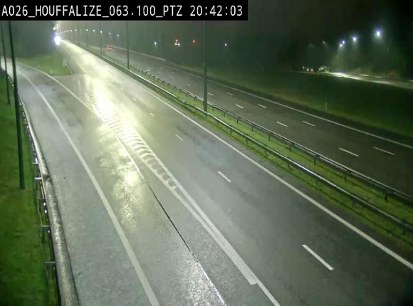 <h2>Caméra autoroute Belgique - Houffalize, E25 direction Liège</h2>