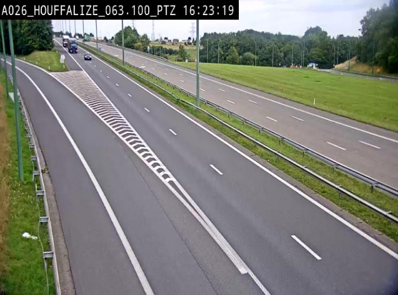 <h2>Caméra autoroute Belgique - Houffalize, E25 direction Liège</h2>