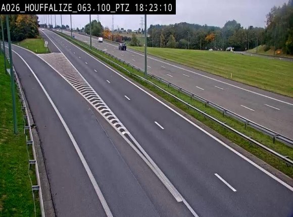 <h2>Caméra autoroute Belgique - Houffalize, E25 direction Liège</h2>