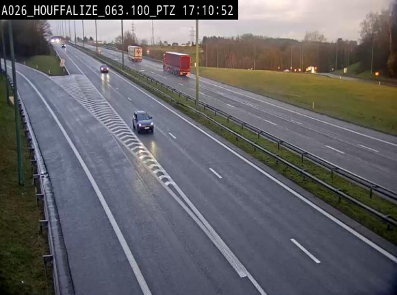 <h2>Caméra autoroute Belgique - Houffalize, E25 direction Liège</h2>