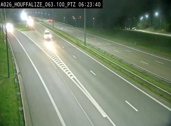 <h2>Caméra autoroute Belgique - Houffalize, E25 direction Liège</h2>
