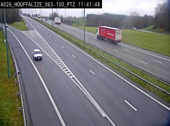 Caméra autoroute Belgique - Houffalize, E25 direction Liège