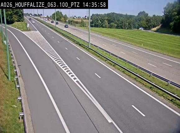 <h2>Caméra autoroute Belgique - Houffalize, E25 direction Liège</h2>