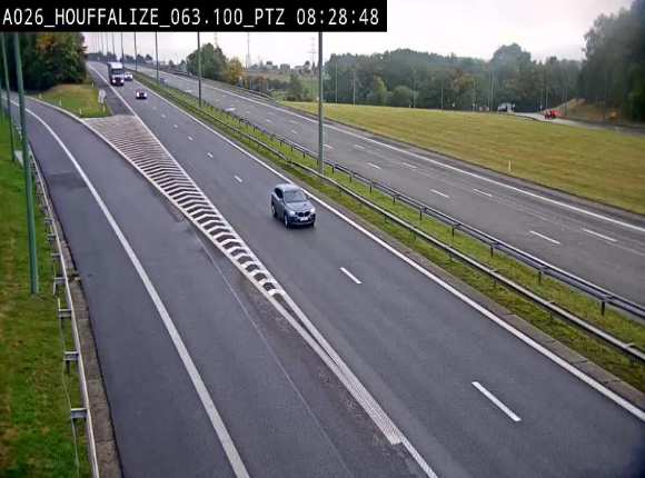 Caméra autoroute Belgique - Houffalize, E25 direction Liège
