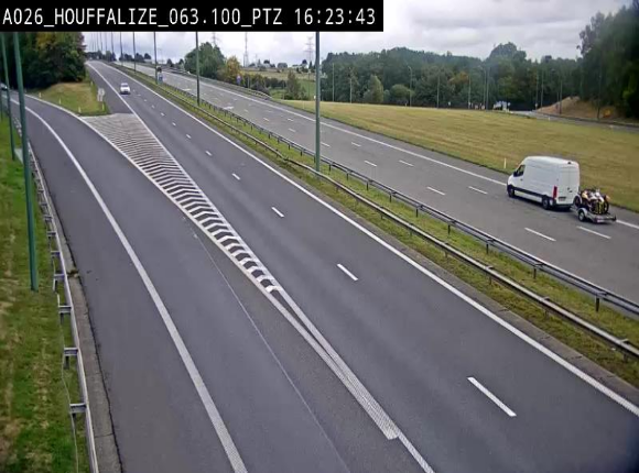 <h2>Caméra autoroute Belgique - Houffalize, E25 direction Liège</h2>