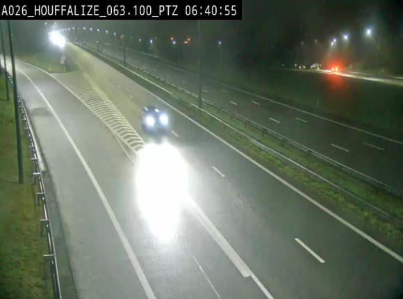 <h2>Caméra autoroute Belgique - Houffalize, E25 direction Liège</h2>