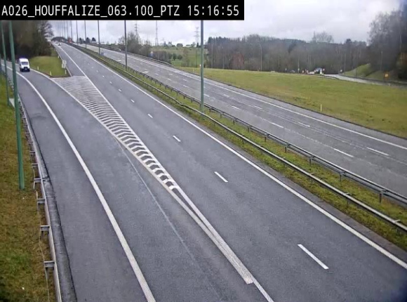 <h2>Caméra autoroute Belgique - Houffalize, E25 direction Liège</h2>