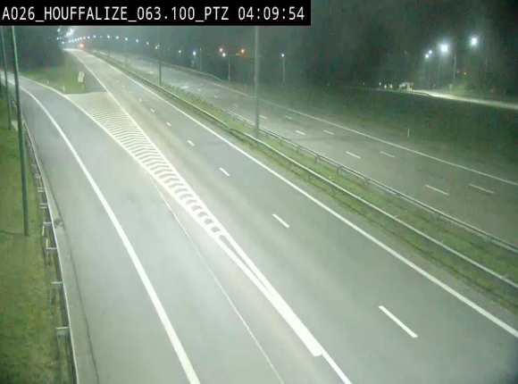 <h2>Caméra autoroute Belgique - Houffalize, E25 direction Liège</h2>