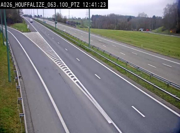 <h2>Caméra autoroute Belgique - Houffalize, E25 direction Liège</h2>