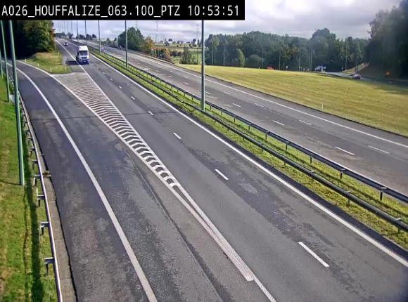 <h2>Caméra autoroute Belgique - Houffalize, E25 direction Liège</h2>