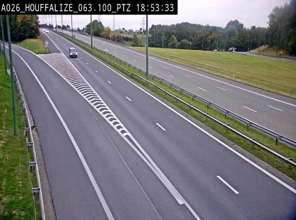 <h2>Caméra autoroute Belgique - Houffalize, E25 direction Liège</h2>