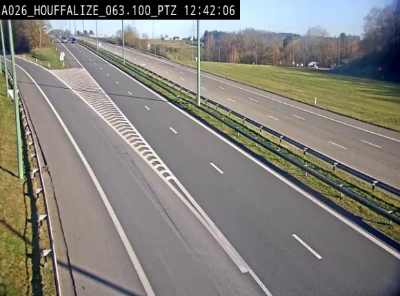 Caméra autoroute Belgique - Houffalize, E25 direction Liège