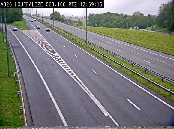 Caméra autoroute Belgique - Houffalize, E25 direction Liège