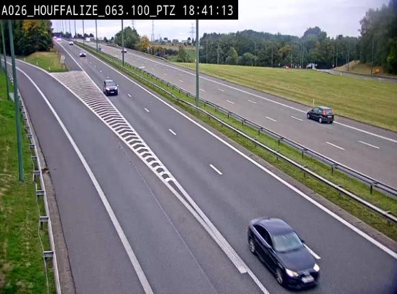 <h2>Caméra autoroute Belgique - Houffalize, E25 direction Liège</h2>