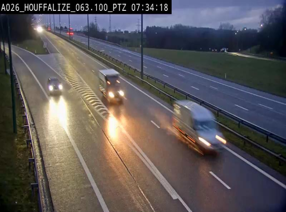 <h2>Caméra autoroute Belgique - Houffalize, E25 direction Liège</h2>