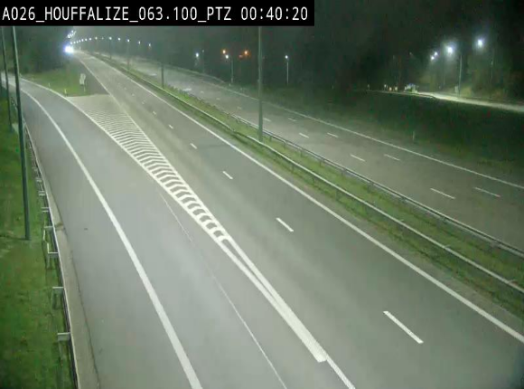 <h2>Caméra autoroute Belgique - Houffalize, E25 direction Liège</h2>
