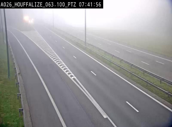 <h2>Caméra autoroute Belgique - Houffalize, E25 direction Liège</h2>