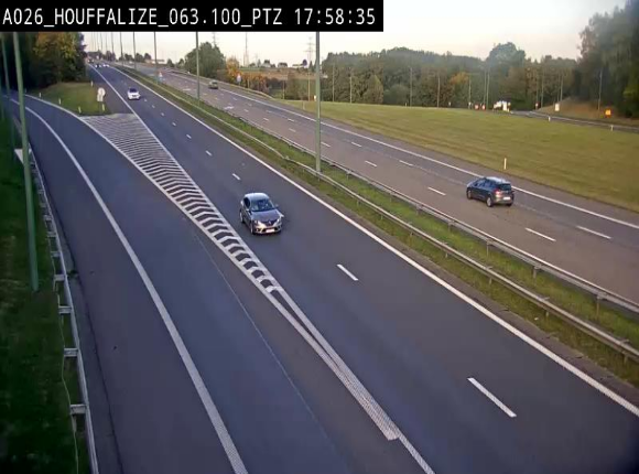 <h2>Caméra autoroute Belgique - Houffalize, E25 direction Liège</h2>