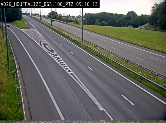 <h2>Caméra autoroute Belgique - Houffalize, E25 direction Liège</h2>