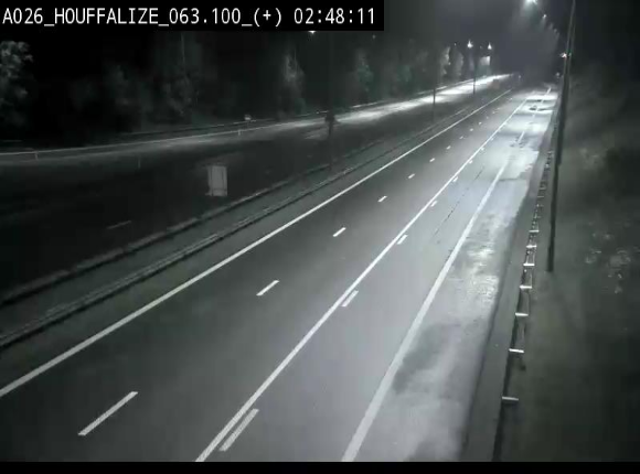 <h2>Webcam autoroute des Ardennes (E25/A26) à hauteur d'Houffalize. Vue orientée vers Baraque de Fraiture</h2>
