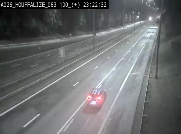 <h2>Webcam autoroute des Ardennes (E25/A26) à hauteur d'Houffalize. Vue orientée vers Baraque de Fraiture</h2>