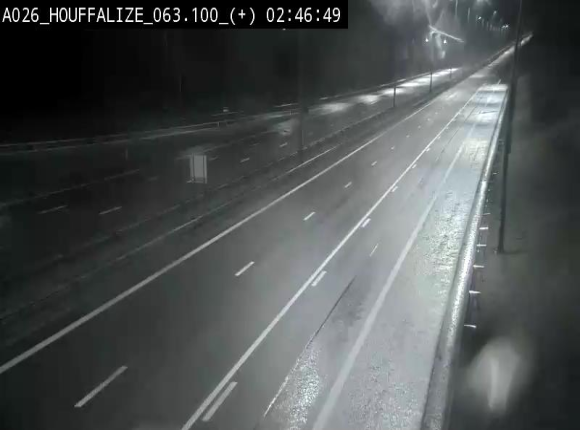 <h2>Webcam autoroute des Ardennes (E25/A26) à hauteur d'Houffalize. Vue orientée vers Baraque de Fraiture</h2>