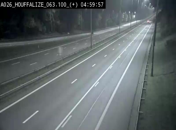 <h2>Webcam autoroute des Ardennes (E25/A26) à hauteur d'Houffalize. Vue orientée vers Baraque de Fraiture</h2>
