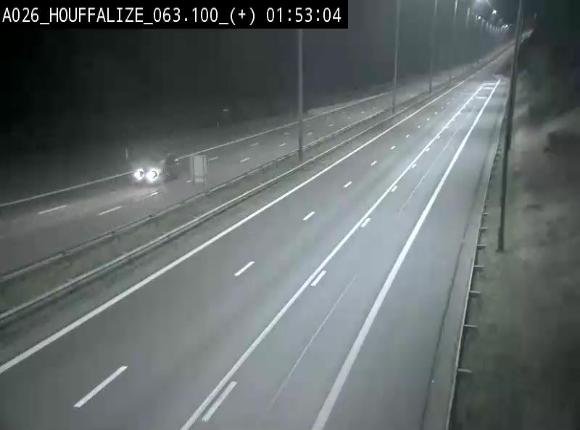 <h2>Webcam autoroute des Ardennes (E25/A26) à hauteur d'Houffalize. Vue orientée vers Baraque de Fraiture</h2>