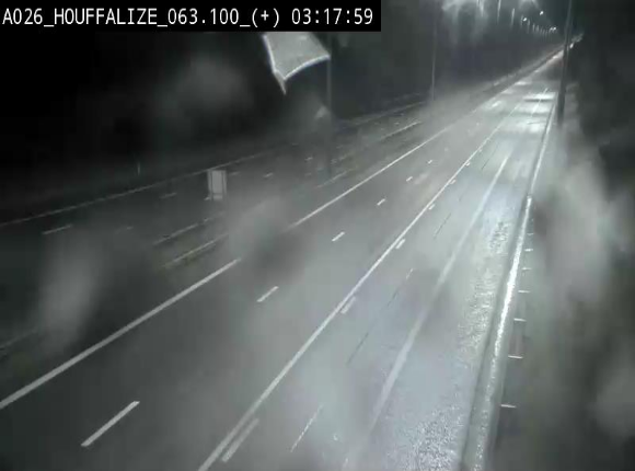 <h2>Webcam autoroute des Ardennes (E25/A26) à hauteur d'Houffalize. Vue orientée vers Baraque de Fraiture</h2>