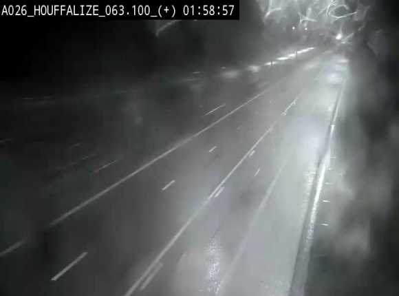 <h2>Webcam autoroute des Ardennes (E25/A26) à hauteur d'Houffalize. Vue orientée vers Baraque de Fraiture</h2>