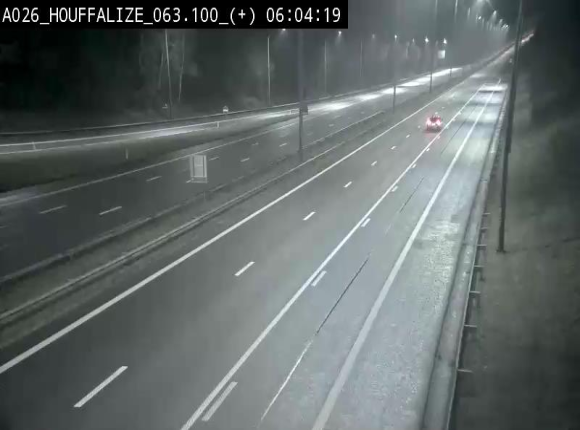 <h2>Webcam autoroute des Ardennes (E25/A26) à hauteur d'Houffalize. Vue orientée vers Baraque de Fraiture</h2>