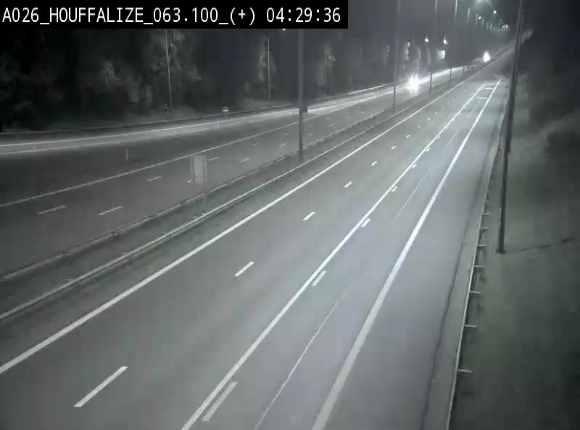 <h2>Webcam autoroute des Ardennes (E25/A26) à hauteur d'Houffalize. Vue orientée vers Baraque de Fraiture</h2>