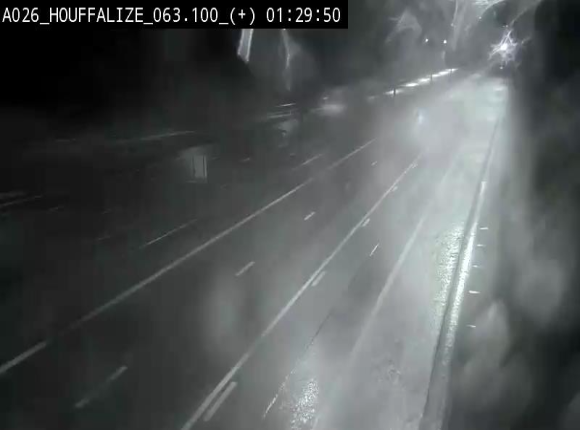 <h2>Webcam autoroute des Ardennes (E25/A26) à hauteur d'Houffalize. Vue orientée vers Baraque de Fraiture</h2>