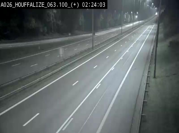<h2>Webcam autoroute des Ardennes (E25/A26) à hauteur d'Houffalize. Vue orientée vers Baraque de Fraiture</h2>