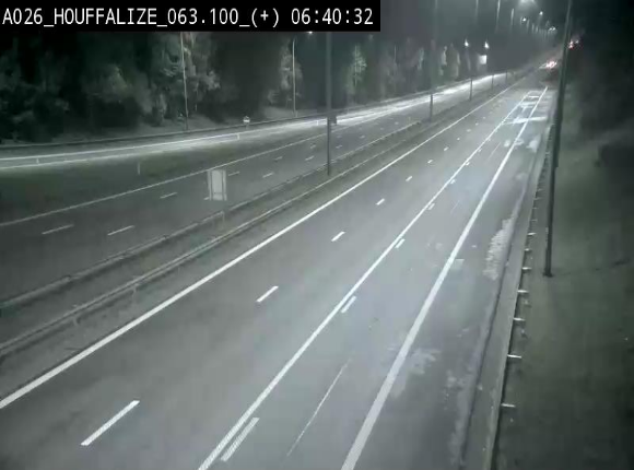 <h2>Webcam autoroute des Ardennes (E25/A26) à hauteur d'Houffalize. Vue orientée vers Baraque de Fraiture</h2>