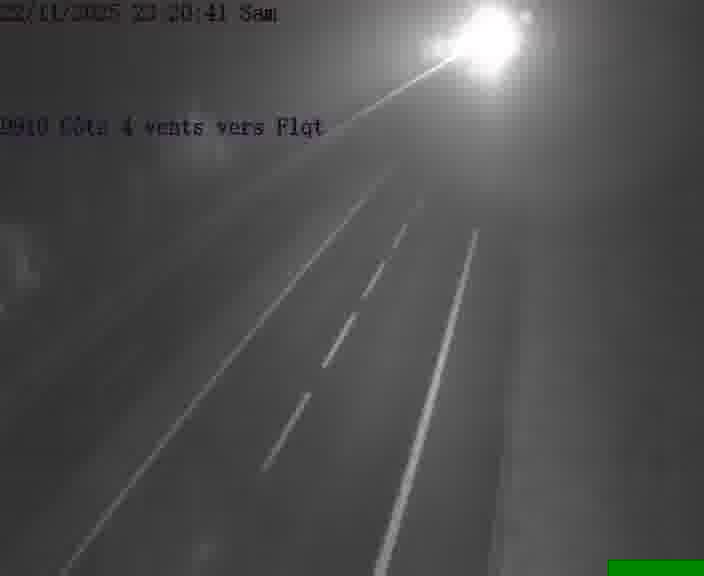 <h2>Webcam sur la D910 située dans la Côte des 4 vents. Vue orientée vers le haut de la côte, vers Faulquemont</h2>