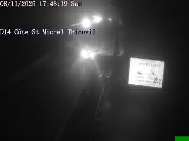 <h2>Webcam sur la D14, dans la côte Saint-Michel. Vue orientée vers Thionville</h2>