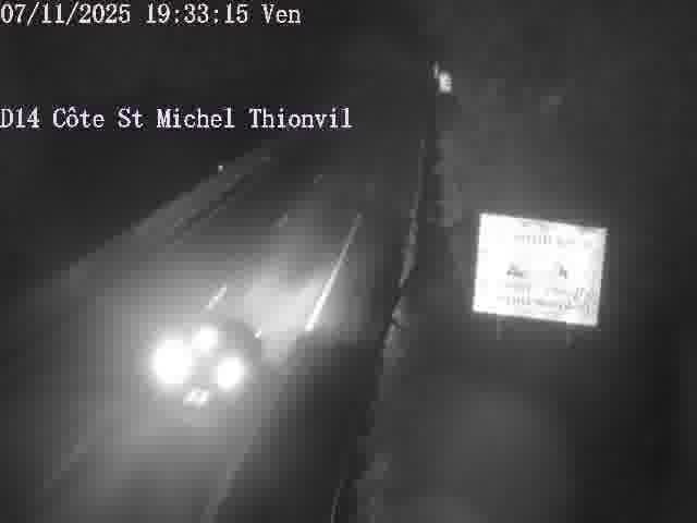<h2>Webcam sur la D14, dans la côte Saint-Michel. Vue orientée vers Thionville</h2>