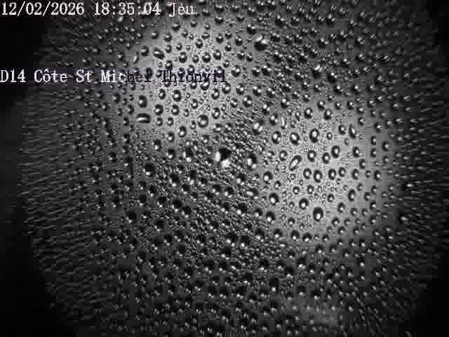 Webcam sur la D14, dans la côte Saint-Michel. Vue orientée vers Thionville