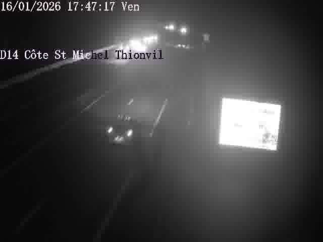 <h2>Webcam sur la D14, dans la côte Saint-Michel. Vue orientée vers Thionville</h2>