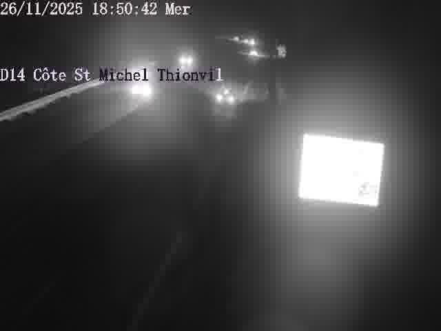 <h2>Webcam sur la D14, dans la côte Saint-Michel. Vue orientée vers Thionville</h2>