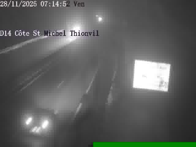 <h2>Webcam sur la D14, dans la côte Saint-Michel. Vue orientée vers Thionville</h2>