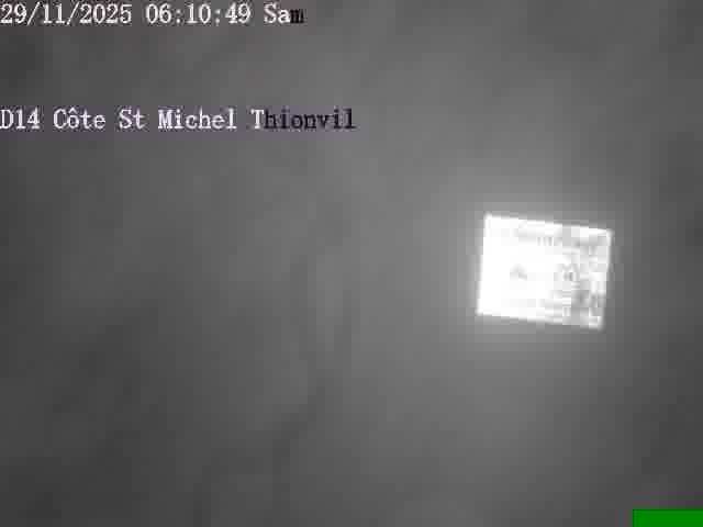 <h2>Webcam sur la D14, dans la côte Saint-Michel. Vue orientée vers Thionville</h2>