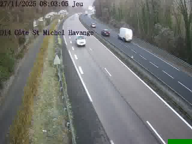 <h2>Clone of Webcam sur la D14, dans la côte Saint-Michel. Vue orientée vers Havange</h2>
